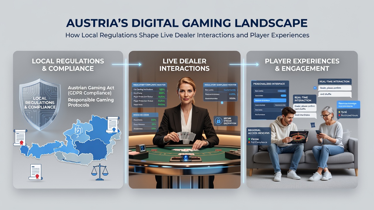 Detailed view of regulated live dealer table and reward tracking interface in Austria